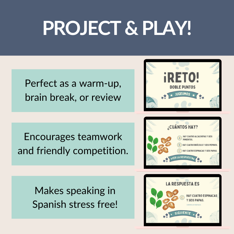 Introducing ¡Contamos Juntos! Spanish Counting & Vegetables Game